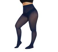 CozyWow Mallas de talla grande para mujer, resistentes a la correr 80D, suaves, color sólido, semiopacas cintura alta 1X, 2X, 3X, 4X