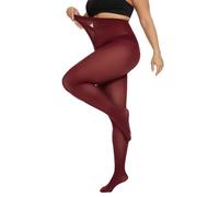 CozyWow Mallas de talla grande para mujer, resistentes a la correr 80D, suaves, color sólido, semiopacas cintura alta 1X, 2X, 3X, 4X