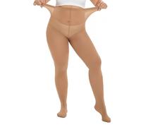 CozyWow Mallas de talla grande para mujer, resistentes a la correr 80D, suaves, color sólido, semiopacas cintura alta 1X, 2X, 3X, 4X