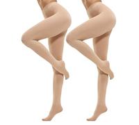 CozyWow Medias sem opacas en color liso para mujer 80D