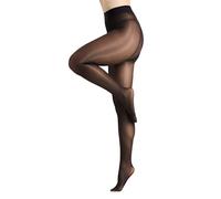 CozyWow Medias Sexys Satinadas para Mujer 15D Ultralisas de Seda Resistente a Roturas Transparentes con Cintura Alta, 1x negro, XL-XXL