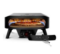 Cozze® Horno Pizza a Gas 17" Rotate Edición Negra | XXL con Piedra Pizza Horno Giratoria para 43cm, Horno para Pizza Portátil Negro Mate