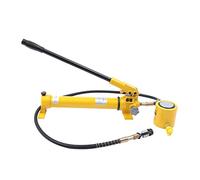 CP-700 - Gato hidráulico hidráulico de 30 toneladas, cilindro hidráulico portátil, bomba de mano, industrial, súper delgado, kit de alimentación portátil para potencia, acero, puentes y otras