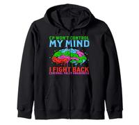 CP Brain Cerebral Palsy Awareness for CP Warriors Boys Girls Sudadera con Capucha