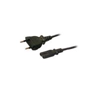CP092 Cable CEE 7/16 (C) Macho,IEC C7 hembra 1,8m negro 2,5A LOGILINK
