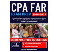 CPA FAR Exam Prep 2026-2027: Financial Accounting and Reporting Blueprint-Aligned Review with 2,000+ Questions, 15 Full-Length Exams, Task-Based ... Strategies to Pass on Your First Attempt