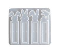 CPAOWEHF 4 cavidades Silicona Conejitos de Pascua Moldes Para Resinas Y Pavimentación La Forma De Regalo De Dinero Para Proyectos De Capital Casero Oriental Temas Suministros De Fiesta Lanzar