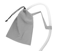 CPAP Mascarilla Cubierta | Cubierta antipolvo | Mantiene los consumibles limpios y protegidos | Bolsa de almacenamiento con correa (gris)