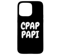 CPAP Papi Funny Sleep Apnea Breathing Machine Design for Men Carcasa para iPhone 15 Pro MAX