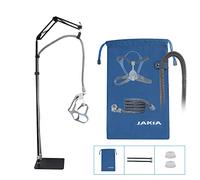 CPAP - Soporte de tubo de manguera con clip de gancho para soporte de mesita de noche, estructura de metal fuerte, altura máxima de ángulo alto de 1,7 m, ajustable, evita fugas de aire sueltas de la