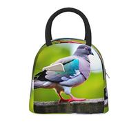 CPAQasg Bolsa de almuerzo aislada con estampado de paloma de dibujos animados 3 para el trabajo, escuela, picnic, viajes, rutina diaria