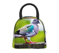 CPAQasg Bolsa de almuerzo aislada con estampado de paloma de dibujos animados 3 para el trabajo, escuela, picnic, viajes, rutina diaria