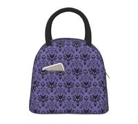 CPAQasg Bolsa de almuerzo con estampado de mansión encantada, práctica bolsa de almuerzo aislada, bolsa de comida, trabajo, escuela, picnic, viajes, rutina diaria