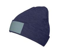 CPAQasg Gorro de punto cálido con estampado de delfín con texto en inglés "Looking at You" para hombre y mujer, grueso, suave, acogedor, informal, uso diario, azul marino, Talla única