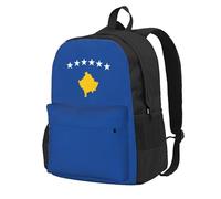 Cpaqasg Mochila para adultos con estampado de bandera de Kosovo, de gran capacidad, impermeable, para viajes, trabajo, viajes, uso diario al aire libre