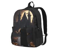 Cpaqasg Mochila para adultos de gran capacidad con estampado gótico de Halloween, impermeable, para viajes, trabajo, viajes, uso diario al aire libre