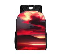 Cpaqasg Red Sky At Night - Mochila impermeable para adultos con estampado estrellado de gran capacidad, elegante, ligera, para senderismo o desplazamientos