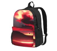 Cpaqasg Red Sky At Night - Mochila impermeable para adultos, gran capacidad, para viajes, trabajo, viajes, uso diario al aire libre