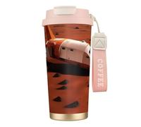 CPAQasg Taza de café de acero inoxidable con estampado de planeta de Marte para bebidas, para camping, oficina, viaje