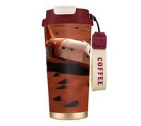 CPAQasg Taza de café de acero inoxidable con estampado de planeta de Marte para bebidas, para camping, oficina, viaje