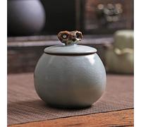 CPDDNGZMKK Memoriales para Mascotas Urna Cerámica Urnas Recuerdo para Cenizas Mini Urnas Cremación Funerarias Mini Urnas Cerámica Adultos/Mascotas 6437 Caja funeraria(Gray)
