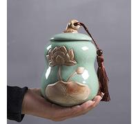 CPDDNGZMKK Memoriales para Mascotas Urna Funeraria Cerámica Mascotas Memoriales con Capacidad hasta 30 Pulgadas Cúbicas Cenizas Urna Cremación Mascotas Caja funeraria