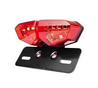 CPDDNGZMKK Moto Luz de Freno Accesorios De Modificación Luz Trasera Motocicleta Freno Conducción Impermeable Retro Súper Genial(Red)