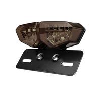 CPDDNGZMKK Moto Luz de Freno Accesorios De Modificación Luz Trasera Motocicleta Freno Conducción Impermeable Retro Súper Genial(Brown)