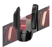 CPDDNGZMKK Moto Luz de Freno Extensión De Guardabarros Trasero Para Motocicleta Touring Electra Street Road Glide FLHR FLHTK 09-13 Con Lente Ahumada Clara(Type A)