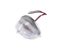 CPDDNGZMKK Moto Luz de Freno Luz De Señal Giro Trasera Universal Para Motocicleta Retro ABS Luces Direccionales Freno Parada Para WIPAC WP Lámpara Inglaterra(White)