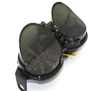 CPDDNGZMKK Moto Luz de Freno Luz Trasera De Freno Y Señal Giro Integrada Para Motocicleta Para YZF R6 YZF-R6 2001-2002(Style 1 smoke)