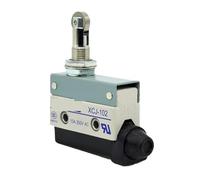 CPDHJMZO Microinterruptor de fin de carrera XCJ-102 250 V CA para máquina herramienta, interruptor de desplazamiento de rodillo de acero, disparador de acción directa izquierda y derecha