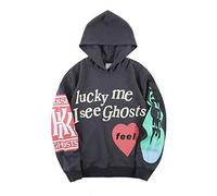 cpfm.xyz Hoodie Hombre Lucky me I See Ghosts Algodón Sudadera con Capucha GR S
