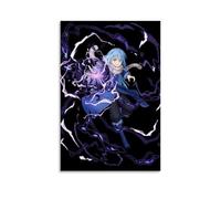CPFSCWZP Póster de lienzo con texto en inglés «That Time I Got Reincarnated As A Slime» de anime popular y maravilloso, arte de pared, pintura decorativa para dormitorio, 20 x 30 cm, estilo sin marco