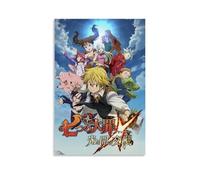 CPFSCWZP Póster de lienzo de anime popular y maravilloso anime de Los siete pecados capitales, pintura decorativa para dormitorio, 40 x 60 cm, estilo sin marco