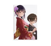 CPFSCWZP Póster de lienzo de anime popular y maravilloso anime de The Dangers in My Heart para pared, pintura decorativa para dormitorio, 50 x 75 cm, estilo sin marco