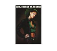 CPFSCWZP Póster decorativo para pared de álbum de música vintage de Alicia Keys Great Singer de 30 x 45 cm, estilo sin marco