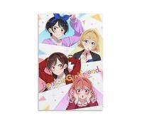 CPFSCWZP Rent-A-Girlfriend - Póster decorativo para pared, diseño de anime y maravilloso, 60 x 90 cm, estilo sin marco