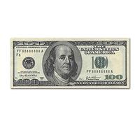 CPGG Lienzo En Módulos Pintura Para Decoración Del Hogar Versión Grande 100 Dólares Imágenes De Billetes 1 Panel Póster Impreso Moderno 60X140cm Sin Marco