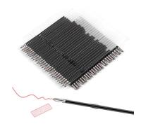 CPJJ 50 Pieza Recambio Boligrafo, Punta Mediana de 0,7 mm, Recambios de Bolígrafos Retráctiles, Repuesto Recambios de Bolígrafos, Recarga de Tinta de Gel, Para Suministros Escuela Oficina ，rojo