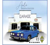 CPMD15007N2 - Tarjeta cuadrada con sobres blancos (15 x 15 cm), diseño de Renault GORDINI/Licencia oficial Renault Auto Passion & Collections, con efecto brillante, interior blanco, fabricado en