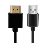 Cpolebev 1.4 Macho a USB 2.0 Enchufe Adaptador Conector convertidor Cargador Cable