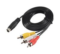 Cpolebev 1.5M 4.9 pies 3 Macho a 4 Cable de Conversion para PC TV S-Video
