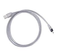 Cpolebev 1.5M USB a IEEe 1394 Convertidor de Cable Adaptador Firewire DV de 4 para CáMara de PC