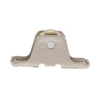 Cpolebev 1.6 Cm de DiáMetro de un Solo Rodillo Ventana Panel Polea Polea Ruedas Plata +
