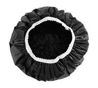 Cpolebev 1 Gorro de Ducha Impermeable para el Hogar, Gorro de NatacióN, Gorro de Ducha EláStico para Hotel, Juego de Cabello (Negro)