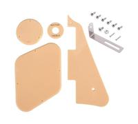 Cpolebev 1 Juego Crema Pickguard/Cavidad/Switch Portadas/Pickup Selector de Placa/Soporte/Tornillos para el Reemplazo LP Guitarra del Estilo
