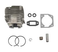 Cpolebev 1 Juego de Cilindro y PistóN de Motosierra de 45Mm de DiáMetro, Compatible con 52 Piezas de Repuesto de Motosierra de 52Cc para Repuestos de Motosierra de Gasolina/Aceite