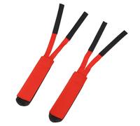 Cpolebev 1 Par De Correas para Pedales, Correas De Pedal Correas Pedales para Niños Correas De Pedal De Bicicleta Correas De Bicicleta De Pie (Rojo)