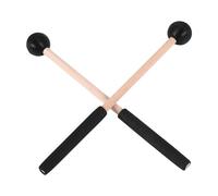 Cpolebev 1 Par de Mazos de Tambor de Lengua, Mazos de Tambor de Cabeza de Goma Suave, Palos para Tambores, Tambores de Lengua y PercusióN de Teclado